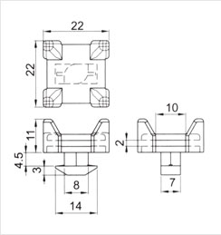 十字線夾二維圖 十字線夾二維圖
